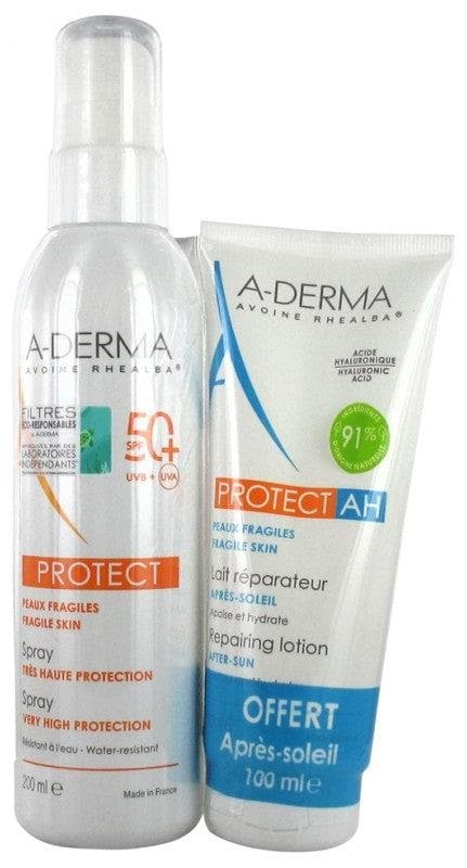 A-DERMA Protect Spray Very High Protection SPF50+ 200ml + Repairing After-Sun Milk 100ml Offered