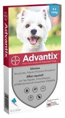 Advantix - Small Dogs 4-10 kg 6 Pipettes