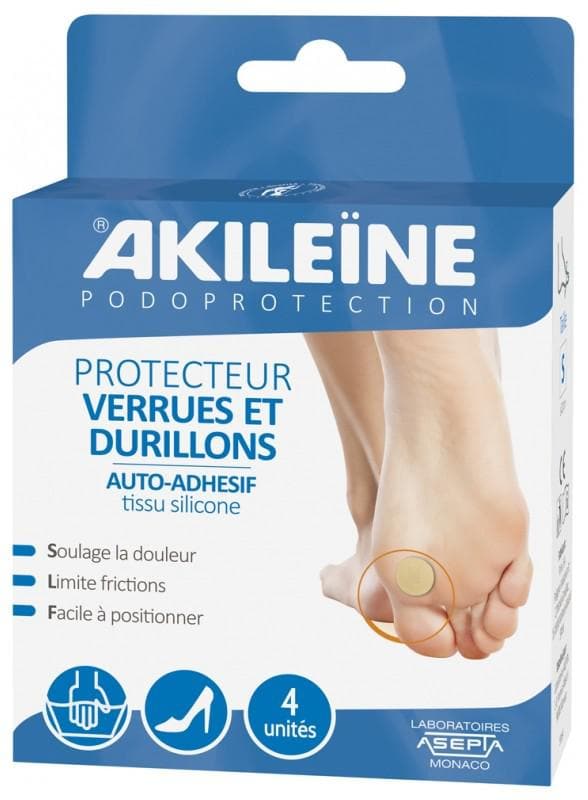 Akileïne Podoprotection Autoadhesive Plaster Warts and Corns 4 Units