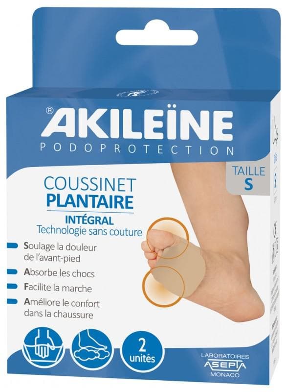 Akileïne Podoprotection Integral Forefoot Cushion 1 Pair Size: S