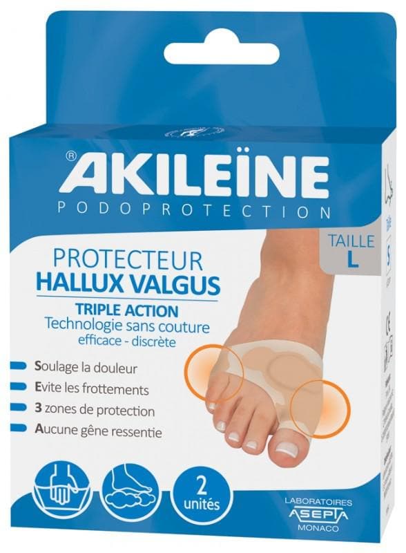 Akileïne Podoprotection Triple Action Hallux Valgus Protector Size: L