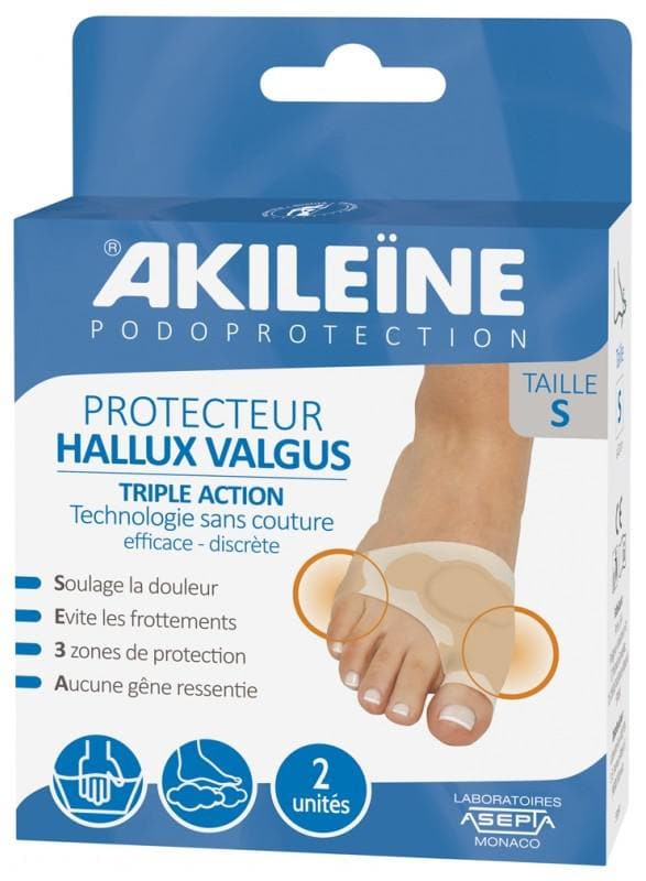 Akileïne Podoprotection Triple Action Hallux Valgus Protector Size: S