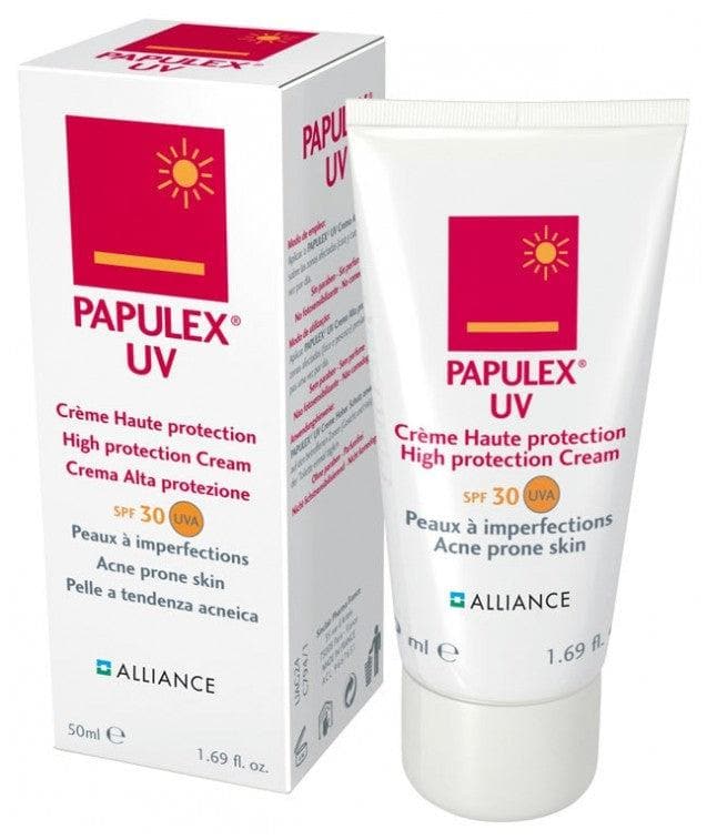 Alliance Papulex UV SPF30 Cream for Acne Prone Skins 50ml