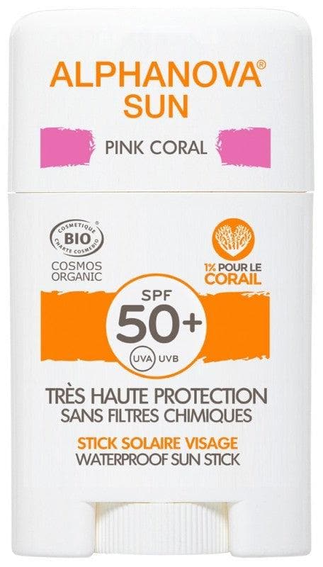 Alphanova Sun Face Pink Coral Sun Stick SPF50+ Organic 12g