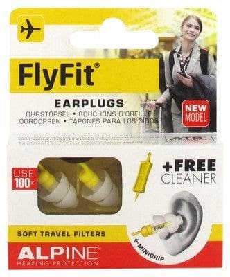 Alpine Hearing Protection - Flyfit Earplugs + 1 Cleaner