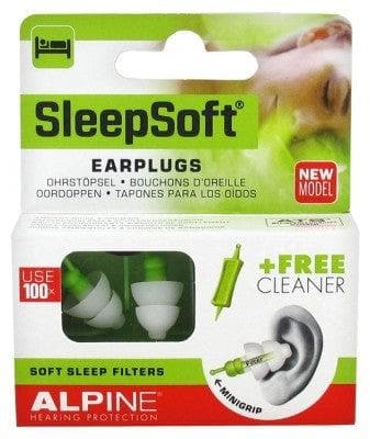 Alpine Hearing Protection - SleepSoft Earplugs + 1 Cleaner