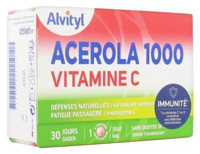 Alvityl - Acerola 1000 Vitamin C 30 Tablets to Crunch