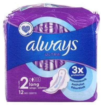 Always - Ultra Long 12 Sanitary Napkins Size 2
