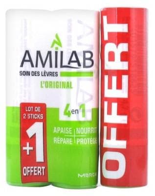 Amilab - Lip Care 3 x 4.7g whose 1 Free