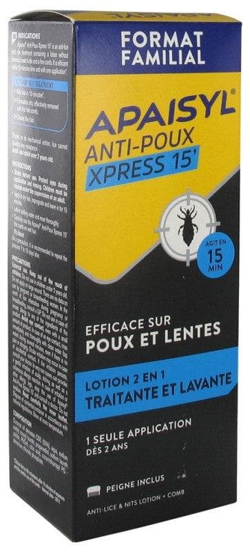 Apaisyl Anti-Lice Xpress 15' 2in1 Lotion 200ml