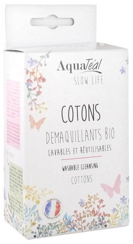 AquaTéal Washable and Reusable Organic Cleansing Cottons 6 Cottons