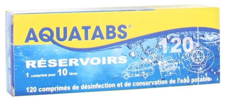 Aquatabs Réservoirs 120 Effervescent Tablets