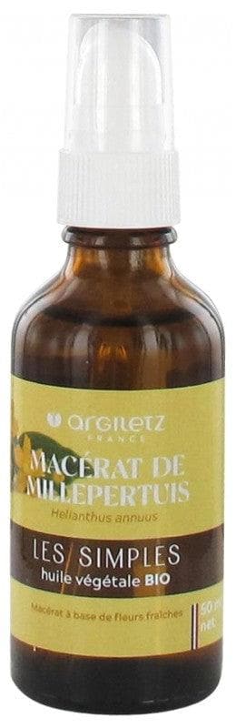 Argiletz Botanical Oil of St John's Wort Macerate (Helianthus annuus) Organic 50ml