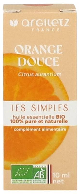 Argiletz Sweet Orange Essential Oil (Citrus Aurantium) Organic 10ml