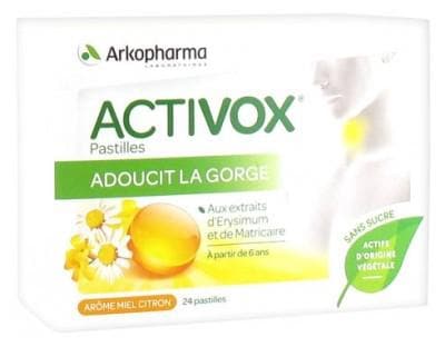 Arkopharma - Activox Honey Lemon Aroma 24 Lozenges