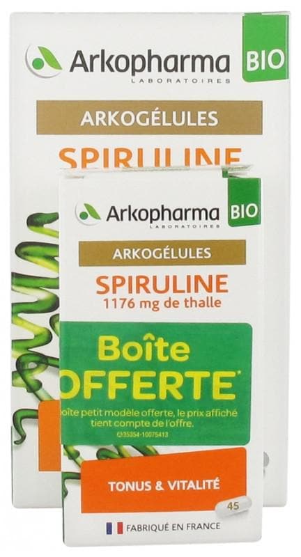 Arkopharma Arkocaps Organic Spirulina 150 Capsules + 45 Capsules Free
