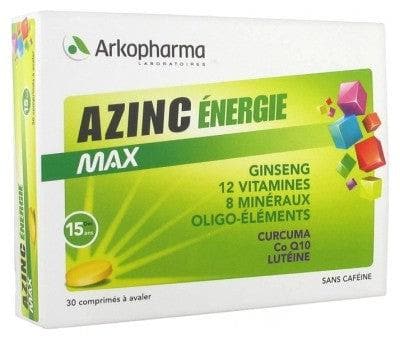 Arkopharma - Azinc Energy Max 30 Tablets