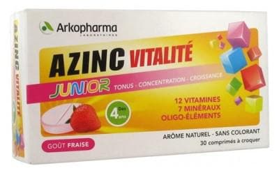 Arkopharma - Azinc Vitality Junior 30 Tablets
