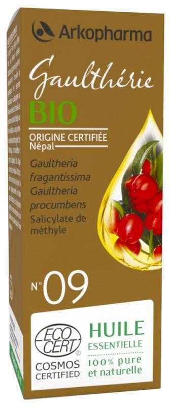 Arkopharma Organic Essential Oil Gaultheria (Gaultheria Fragantissima) n°09 10ml