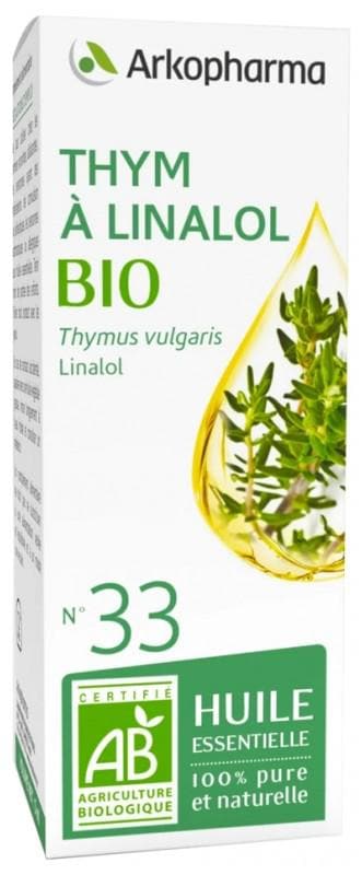 Arkopharma Organic Essential Oil Linalol Thyme (Thymus Vulgaris) n°33 5ml