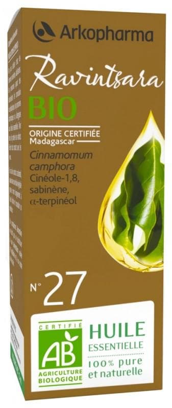 Arkopharma Organic Essential Oil Ravintsara (Cinnamomum Camphora) n°27 5ml