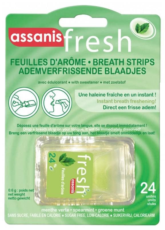 Assanis Fresh Breath Strips 24 Units Flavour: Spearmint
