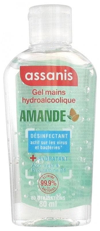 Assanis Pocket No Rinse Hydroalcoholic Gel for the Hands 80ml Scent: Almond