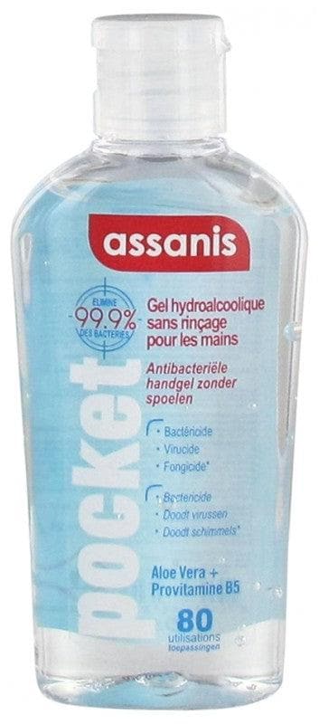 Assanis Pocket No Rinse Hydroalcoholic Gel for the Hands 80ml Scent: Neutral