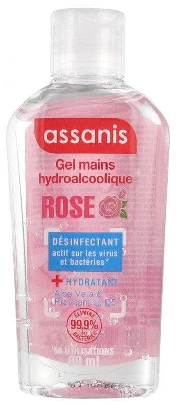 Assanis Pocket No Rinse Hydroalcoholic Gel for the Hands 80ml Scent: Rose