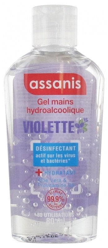 Assanis Pocket No Rinse Hydroalcoholic Gel for the Hands 80ml Scent: Violet