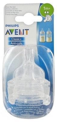 Avent - 2 Teats 2 Holes Slow Flow 1 Month and +