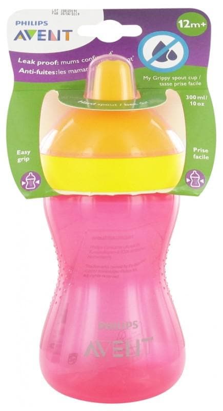 Avent Toddler Feeding Hard Nose Cup 300ml 12 Months and + Colour: Red