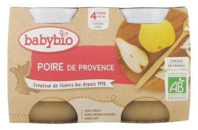 Babybio - Pear 4 Months and + Organic 2 Pots of 130g