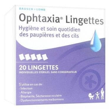 Bausch + Lomb - Ophtaxia 20 Wipes