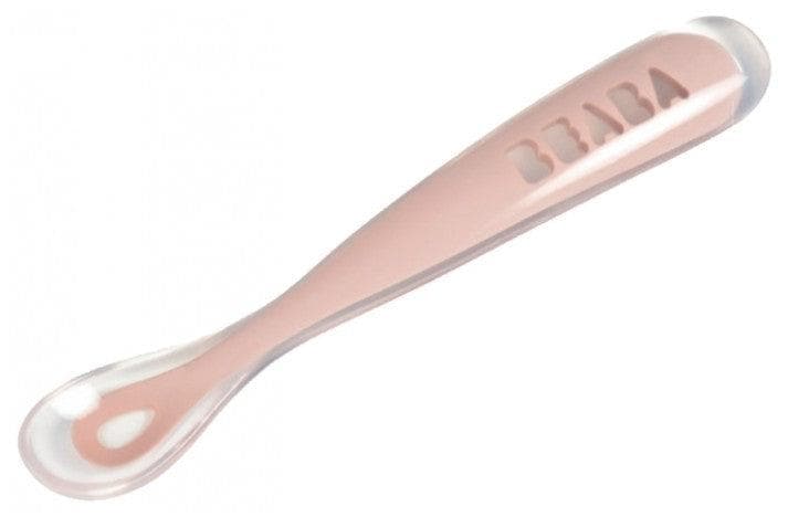 Béaba 1st Meal Silicone Spoon 4 Months and + Colour: Pink
