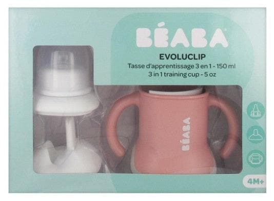 Béaba Evoluclip 3 in 1 Training Cup 4 Months and + Colour: Pink