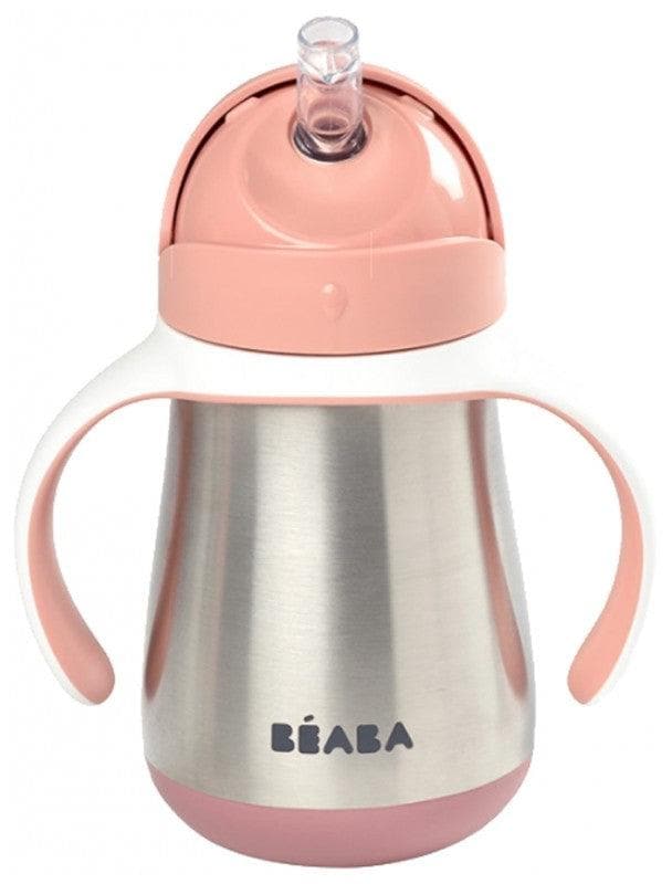 Béaba Stainless Steel Straw Mug 8 Months and + Colour: Pink