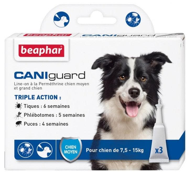 Beaphar Caniguard Line-On Medium Dog and Large Dog 3 Pipettes of 4ml
