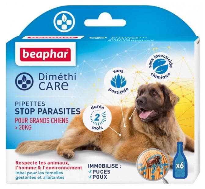 Beaphar Diméthicare Stop Parasites Large Dogs 6 Pipettes