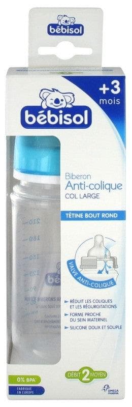 Bébisol Anti-Colic Baby Bottle 240ml +3 Months Flow 2 Model: Little pirate