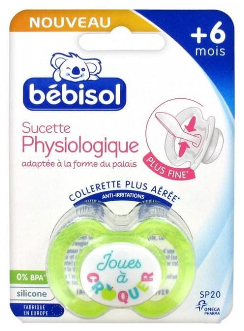 Bébisol Physiologic Silicon Dummy +6 Months Model: Joues à croquer Green