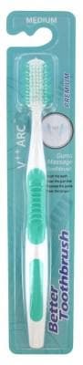 Better Toothbrush - Premium V++ Arc Medium Toothbrush - Type: Green