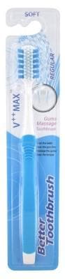 Better Toothbrush - Regular V++ Max Soft Toothbrush - Colour: Blue