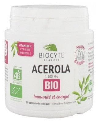 Biocyte - Acerola 1100mg Organic 20 Tablets to Crunch