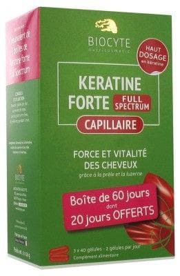 Biocyte - Keratine Forte Full Spectrum 3 x 40 Capsules