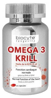 Biocyte - Longevity Omega 3 Krill 45 Capsules