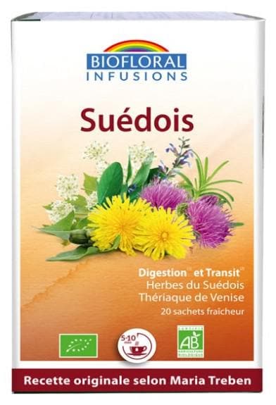 Biofloral Infusions Swedish Digestion and Transit 20 Bags