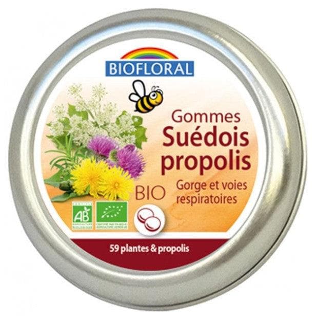 Biofloral Organic Swedish Gums Propolis Throat and Respiratory Tract 45 g