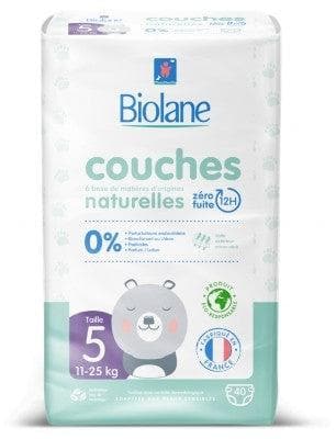 Biolane - Natural Diapers 40 Diapers Size 5 (11-25 Kg)