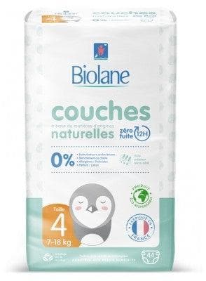Biolane - Natural Diapers 44 Diapers Size 4 (7-18 Kg)